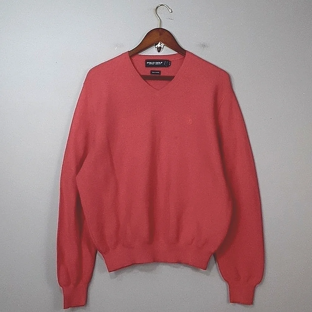 Polo Golf Ralph Lauren Vintage 90's Cotton V-Neck Sweater